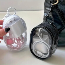 Boîte de rangement de câbles en PVC transparent (2 pièces)