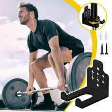 Vertical Barbell Holder Wall Mount – Space-Saving, Multi-Functional Gym Organizer for Home/Commercial Use