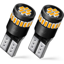 W5W/T10 Nummerplade LED-pærer 194 6000K Hvid Pakke med 2