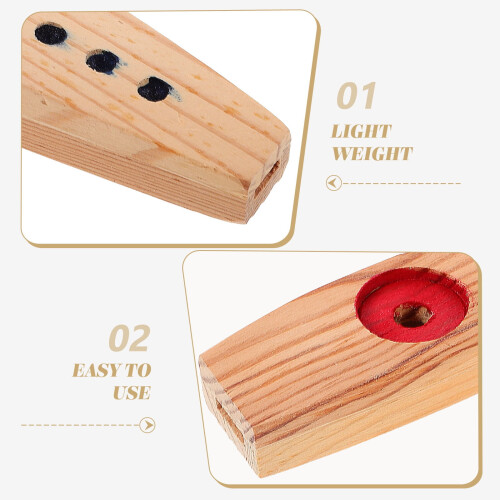 2 τεμάχια Kazoo Musical Wood Assorted Small Organic Instruments, Μικρά Μουσικά Όργανα, Οικογενειακή 1