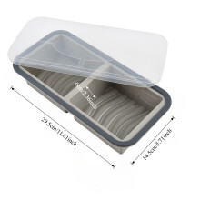 Moule à congélateur en silicone avec couvercle (1 pièce) – Cubes de soupe pour congeler lasagnes, restes, soupes, sauces, gratins, plats