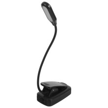 Lampe de bureau rechargeable pour ordinateur, lampe de lecture noire en ABS, 1 pièce, pour travailler