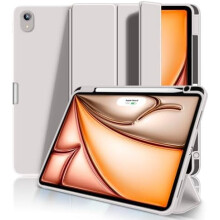 Husă pentru iPad Air (11" M3/M2 2025/2024 și 10.9" a 5-a/a 4-a generație 2022/2020), suport triplu, suport pentru creion, activare/dezactivare