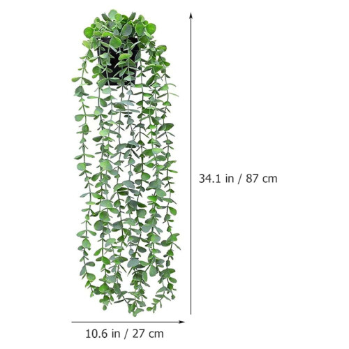 Piante artificiali pendenti con vasi (3 pezzi) 1