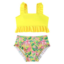 Μαγιό Tankini με φλοράλ σχέδια για κορίτσια, 2 ξεχωριστά τεμάχια για καλοκαιρινή