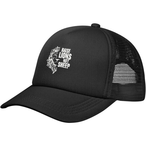 Divertente cappellino da baseball in rete con leone per uomo e donna 1