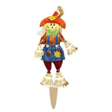 Décorations de Noël et d'automne : épouvantail d'extérieur avec lampe à feux d'artifice, décoration solaire pour jardin, terrasse, porche ou