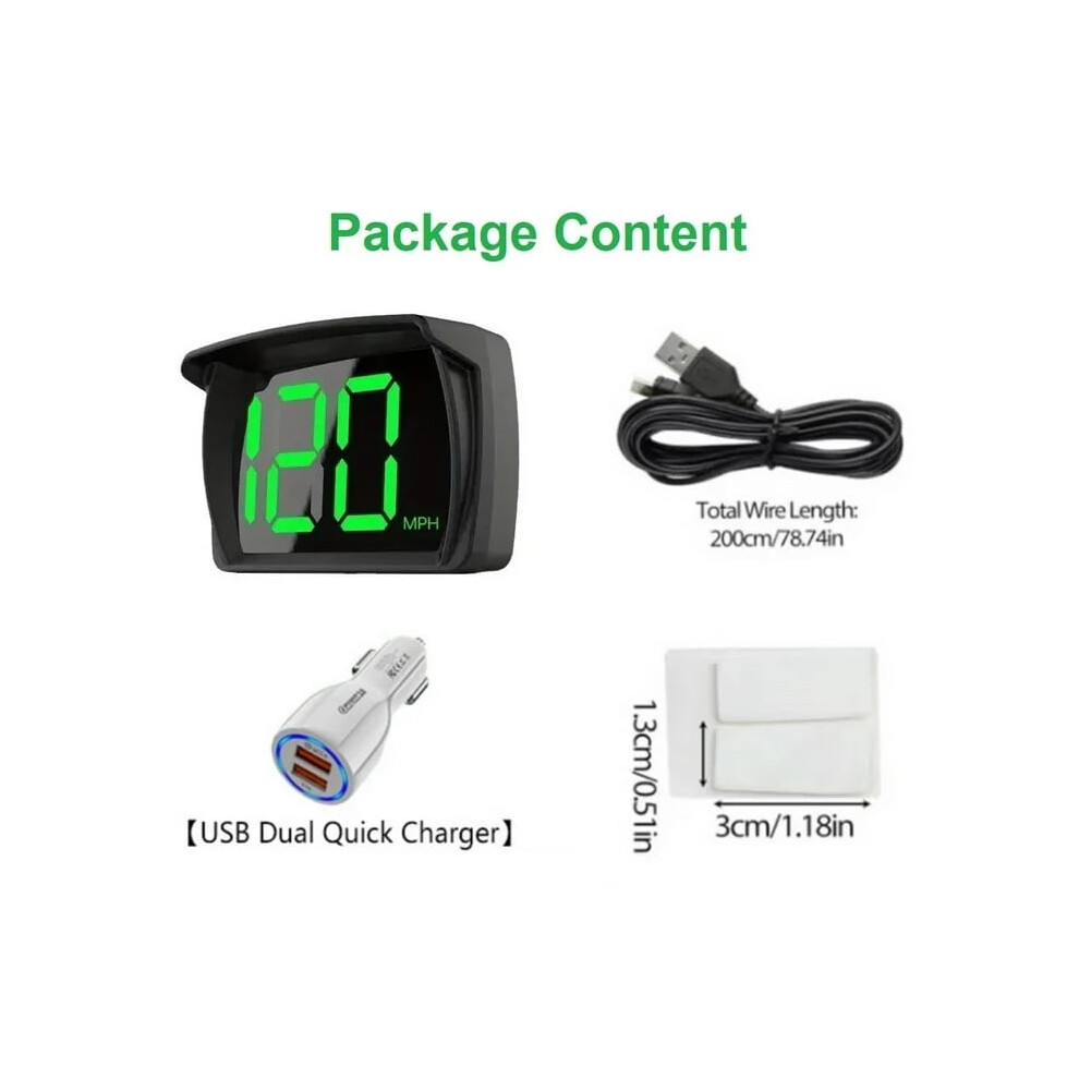 Digital Speedometer Hud With Gps And Usb Cable For Cars 913211428658