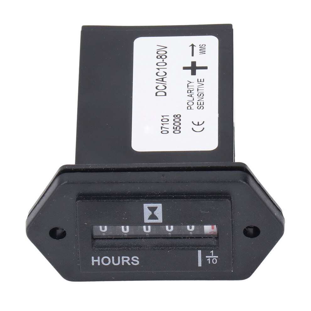 High Precision Mechanical Hour Meter Dc10-80V For Machinery Truck 8191385895656