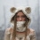 Bear Ear Knit Scarf Hat with Thermal Face Cover 8