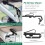 Suporte universal para celular com rotação de 360 e fixação telescópica para quebra-sol. 4