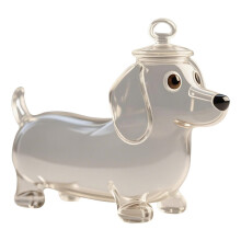 Decorative Glass Snack Cans – Airtight Pet Food & Dry Food Containers, Cute Kitchen Countertop Ornaments, Compatible with Standard Lids