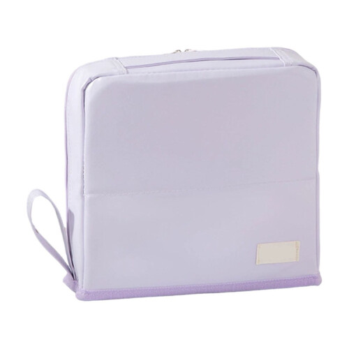 Trousse de maquillage portable avec support et miroir