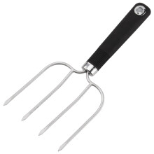 Stainless Steel Turkey Fork 4-Prong BBQ Roasting Lifter