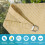 Ορθογώνιο πανί Sun Sail με καμπύλη άκρη 6' x 10' μπεζ 5