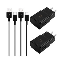 Carregador para celular Android, compatível com Samsung – Bloco de carregamento rápido Tipo C + cabo USB-C de 3 metros para Galaxy S25/S22