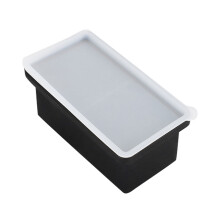 Bac de congélation en silicone avec couvercle, récipient pour soupes, bac à glaçons extra large de 2 tasses, permet de réaliser 2 portions de