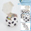 White Gift Boxes with Black Dots 40 pcs 3
