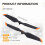 for   Air 2/2S Low-Noise Props Propellers 7238 Props Blade Foldable Quick Release Propeller for  Air 2 2S 7