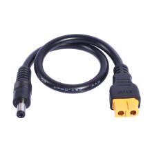 Universal XT60 Female to DC5.5x2.1mm Power Cable 30cm Flexible Charging Cord for Solar Battery Panel and FPV Displays