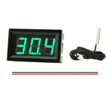 High Accuracy -50-120 Digital Single Display 4-30V with 100cm Metal Probe for Car Room Indoor