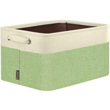 Fabric Storage Bin Green 15"x11"x9.5" 1 Pack
