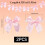 Pink Satin Bow Garland Banner 2 pcs 2