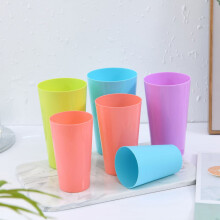 12pc Kids Plastic Cups – Reusable, Dishwasher Safe, BPA Free, Unbreakable, Bright Colors (Random Color), Compatible with Standard Dishwashers