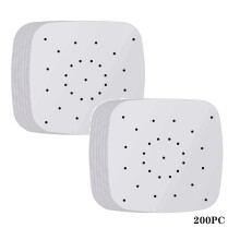 2Pcs Air Fryer Parchment Paper Liners 200Pcs 7.5Inch Square Paper Square Parchment Paper For Air Fryer Compatible With Gowise Air Fryers One Size