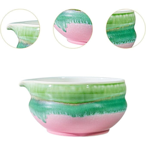 Κεραμικό μπολ ανάμειξης Matcha Bowl Chawan με στόμιο κατά του στάλαξης 5,71x2,91 ίντσες για 1