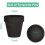 7,5 cm sorte terrakotta-lerpotter med underkop, 12-pak 2