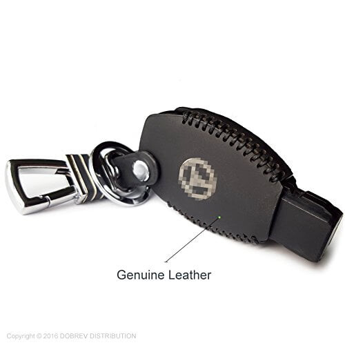 Δερμάτινη θήκη κλειδιού για το Mercedes-Benz Smart Key, μαύρη 1