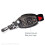 Δερμάτινη θήκη κλειδιού για το Mercedes-Benz Smart Key, μαύρη 3