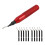 RB3000 Deburring Tool with 10PCS Bk3010 HSS Blades Storage Handle Design Red 2