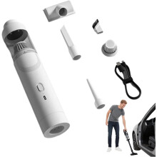 Veinsgrain Cordless Car Vacuum, Slim V8 Mate, 4-in-1 Handheld Wireless Mini Vacuum for Car, Home & Office (White)
