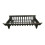 Grille de cheminée en fonte noire 24 pouces 1