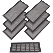 8-Pack Magnetic Vent Covers, 4x10", Compatible with Floor/Wall/Ceiling AC Vents, Debris & Hair Filters