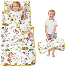 Floral Print Toddler Nap Mat with Carry Bag