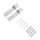 2Sets Stainless Steel Urinal Fixed Hook Wall Mount Bracket Strong Abrasion Resistant 6