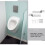 2Sets Stainless Steel Urinal Fixed Hook Wall Mount Bracket Strong Abrasion Resistant 7