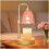 Roze tulp kaarsenwarmer met timer en dimmer 1