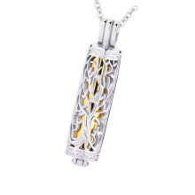 Memorial Necklace Ashes Container Locket Cremation Neck Jewelry for Ashes/Hair Elegant Locket Necklace for Women Men
