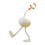Sjov Kylling Natlampe LED Squishy Lampe Hvid 2