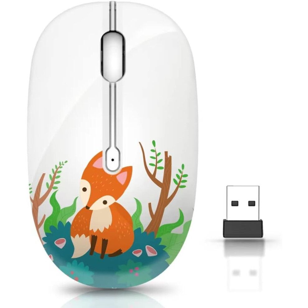Wireless Mouse With Nano Receiver For Pc, Laptop, Notebook, Computer, Macbook, Less Noise, Portable Mobile Optical Mice 9399596641270