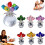Rosenglasfigur mit Vase, 10 cm, florales Ornament 4