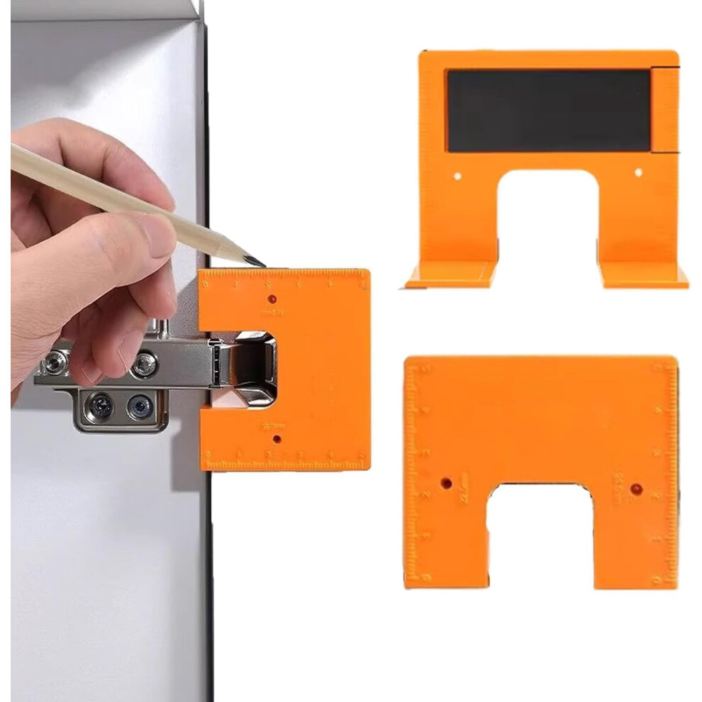 Magnetic Cabinet Door Hinge Spacer With Scale, 2Mm Gap Alignment Tool, Compatible With Standard Hinges Â 2 Pack 9485826555414