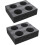 Zwarte herbruikbare drinktray van schuimrubber, 2 stuks 1