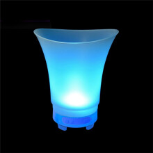 5L RGB LED Ice Bucket with Speaker Waterproof Silicone Light Champagne Beer for Bars Nightclubs Night Party