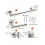 Stainless Steel Bathroom Hardware Set5pcs 3