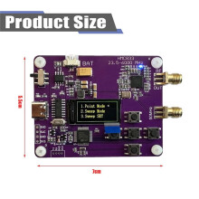 6GHz RF Signal Generator 23.5mhz-6000mhz Module Keypad Version Oled Screen Display HMC833